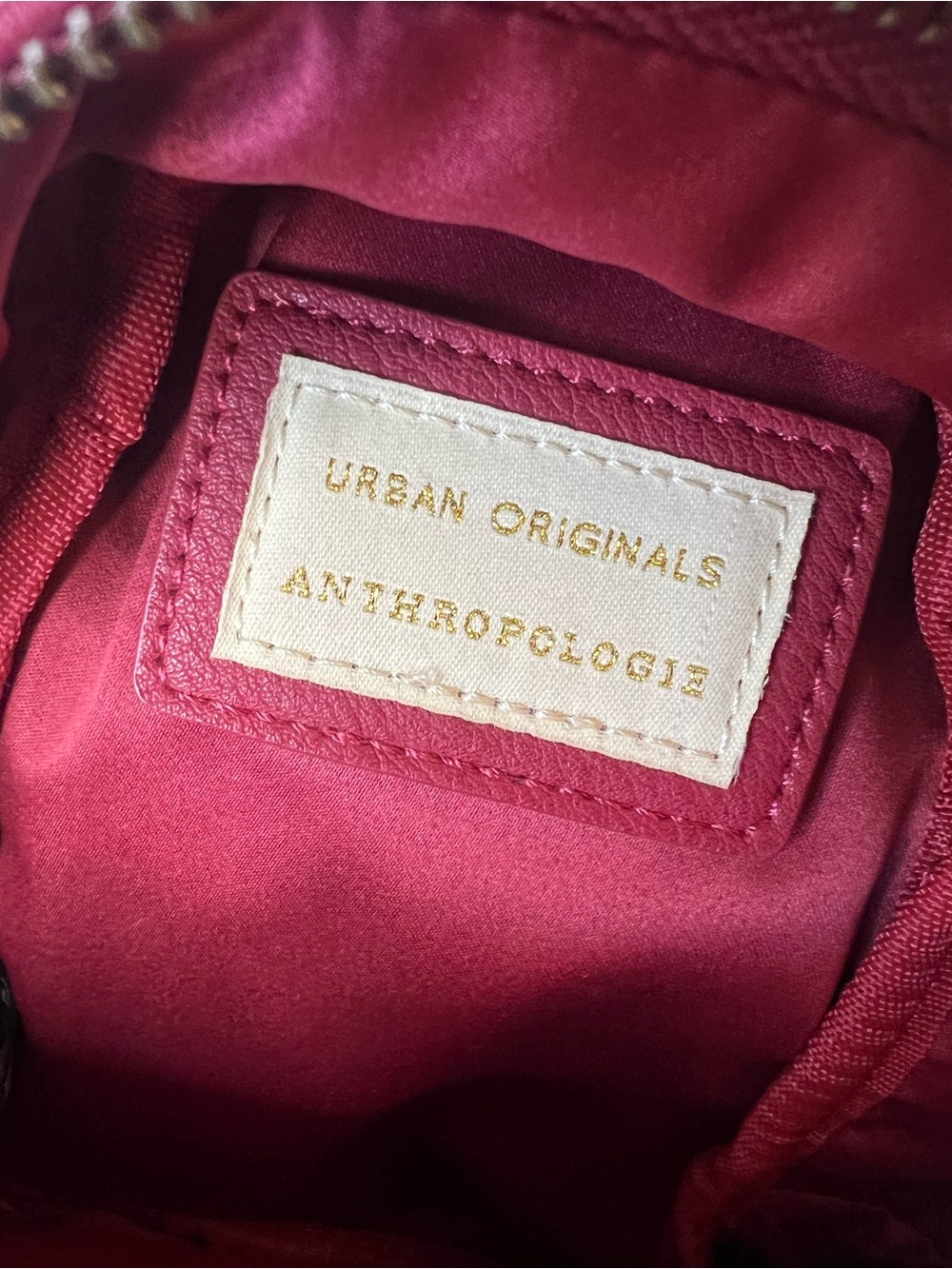 Urban originals Anthropology Red vegan Leather Crossbody Sling Bag – Women - Picture 3 of 7